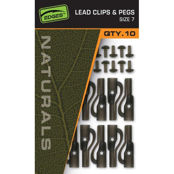 Клипсове Fox EDGES  Naturals Lead Clips & Pegs - Size 7