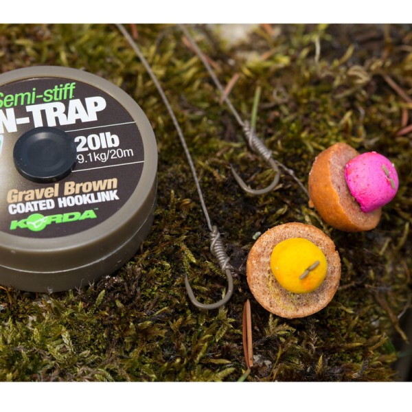 Плетено влакно с покритие KORDA N-Trap Semi Stiff 20m