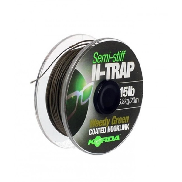 Плетено влакно с покритие KORDA N-Trap Semi Stiff 20m