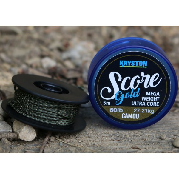 Ледкор Kryston Score Gold Leadcore 60lb 5m 